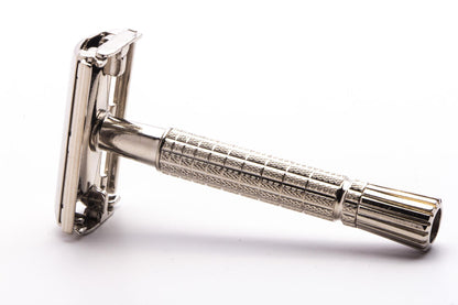 1964 J4 Gillette Flare Tip Super Speed Safety Razor| Factory Nickel Revamp
