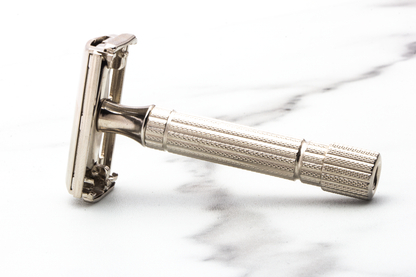 1956 B2 Gillette President Double Edge Safety Razor | Factory Nickel Revamp