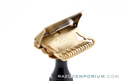 1940's Gem Junior Black Fat Handle Single Edge Safety Razor