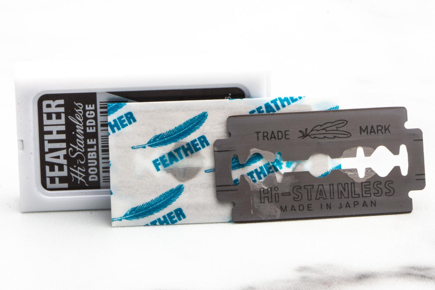 Feather Hi-Stainless Double Edge (DE) Blades
