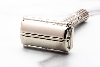 1979 Z1 Gillette Flare Tip Super Speed Safety Razor | Factory Nickel Revamp