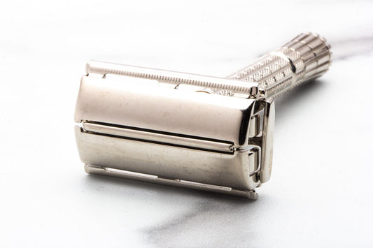 1979 Z1 Gillette Flare Tip Super Speed Safety Razor | Factory Nickel Revamp
