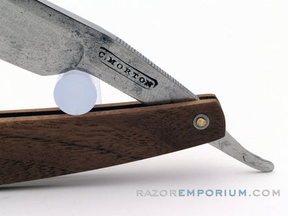 6/8" C. Morton "Old English Straight Razor w/ Black Walnut Scales