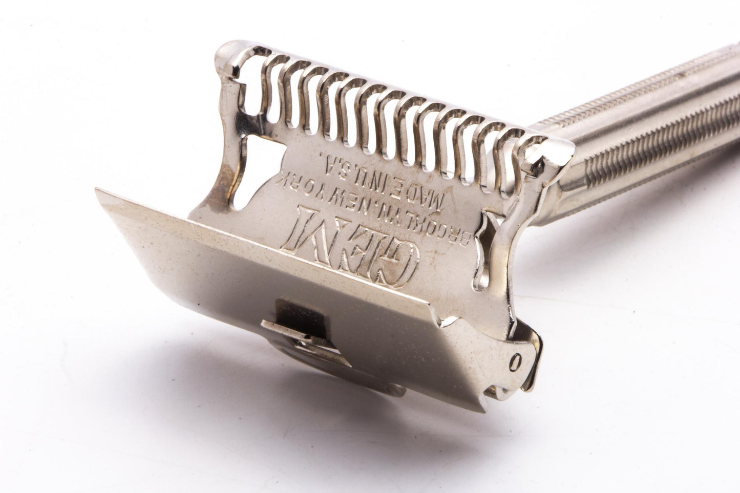 1920's Gem 1912 Style Single Edge Safety Razor | Factory Nickel Revamp