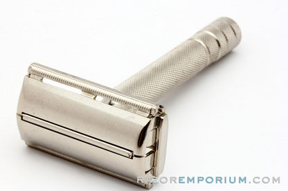 1954 Z4 Gillette TV Super Speed DE Razor Set w/ Original Blue Case & Blades