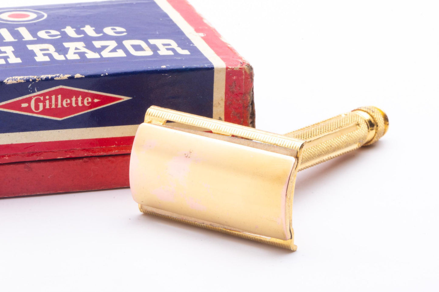 1939-47 Gillette Ball End Tech DE Safety Razor Set | Original Condition