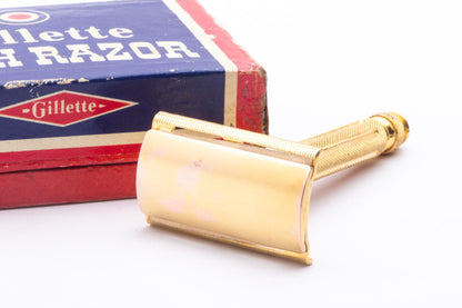1939-47 Gillette Ball End Tech DE Safety Razor Set | Original Condition