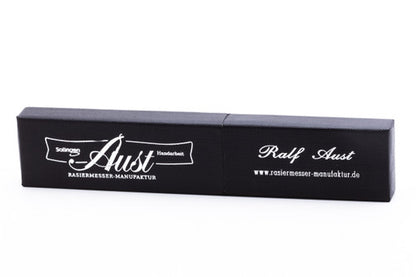 6/8" Ralf Aust French Tip  Straight Razor | Ebony Rosewood Scale w/ Silver Inlays