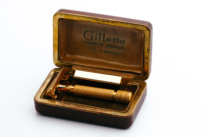 1940's Gillette British Aristocrat No 21 Set 24K Revamp