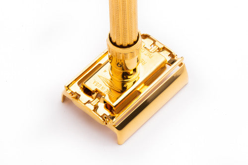 1965 Gillette Slim Adjustable TTO Safety Razor K3 24K Gold Revamp