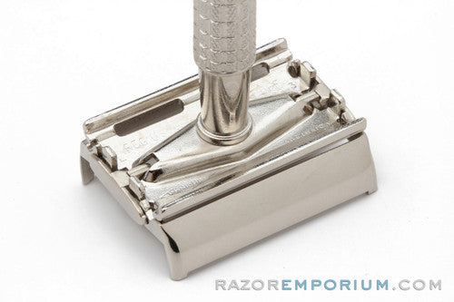 1966 Gillette Flare Tip Super Speed Safety  DE Razor L3 | Factory Nickel Revamp