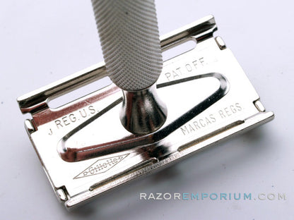 1964 J4 Gillette Ball End Tech 3 Piece Safety Razor