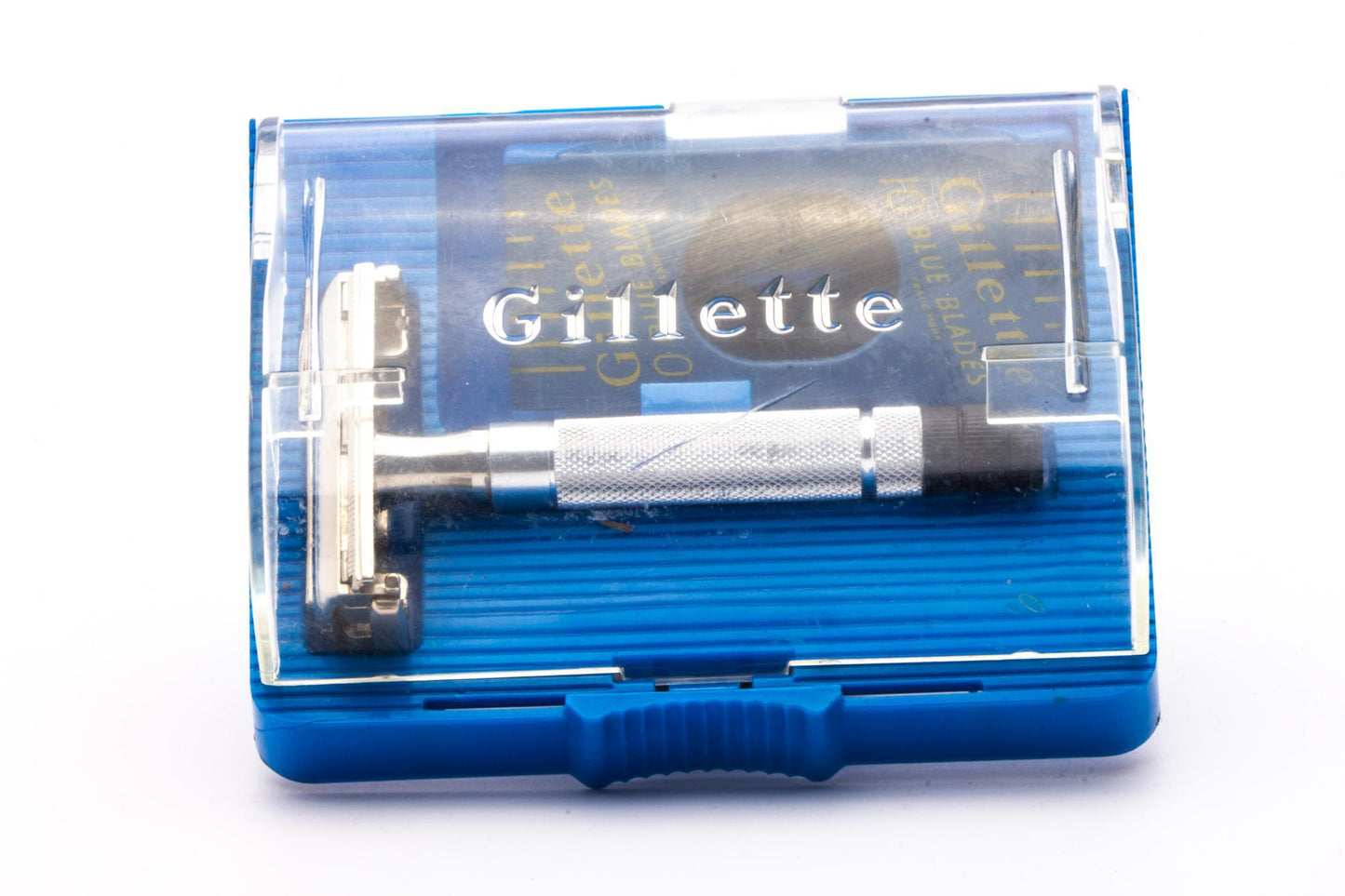 1951 W4 Gillette Black Tip Super Speed Double Edge Safety Razor Set | Original Condition