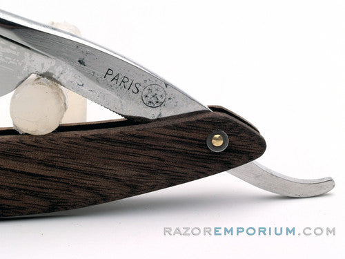 5/8" Vintage Frameback Straight Razor w/ Cocobello Wood | Paris