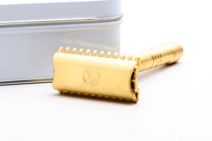 Yates Precision Shaving  Model 921-H Hybrid Bar Double Edge Safety Razor | Brass
