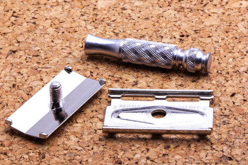 1969 O3 Gillette Ball End Tech Travel Spiral Handle Razor | Original Condition