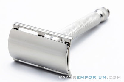 1939-46 Gillette Ball End Tech DE Safety Razor |  Factory Nickel Revamp