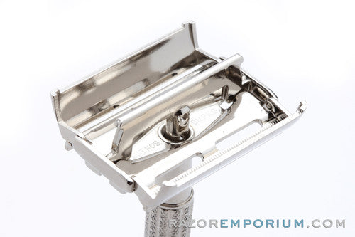 1956 Gillette Flare Tip Super Speed DE Safety Razor Factory Nickel Revamp