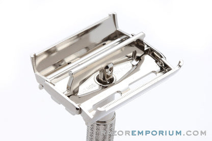 1956 Gillette Flare Tip Super Speed DE Safety Razor Factory Nickel Revamp