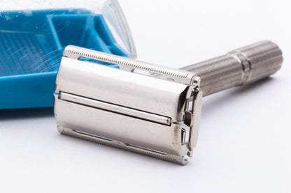 1964 J4 Gillette Slim Adjustable TTO Safety Razor Set | Original Condition