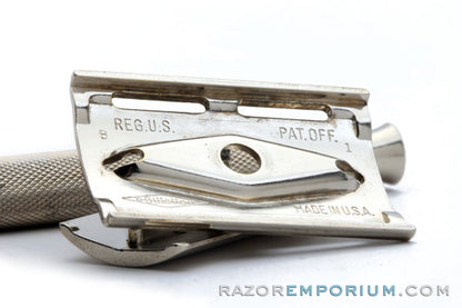 1956 Gillette Ball End Tech Razor | Electro Etched Logo B1