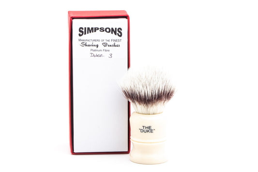 Simpsons | The Duke 3 Platinum Fibre Synthetic Shave Brush