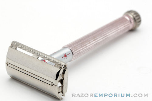 1966 Gillette L1 Pink Star Lady Gillette DE Safety Razor