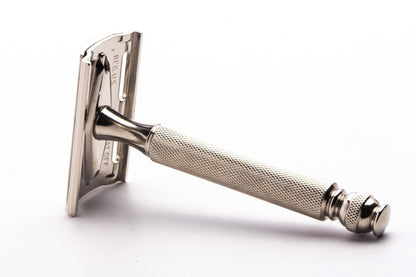 1960 F1 Gillette Ball End Tech DE Safety Razor | Factory Nickel Revamp