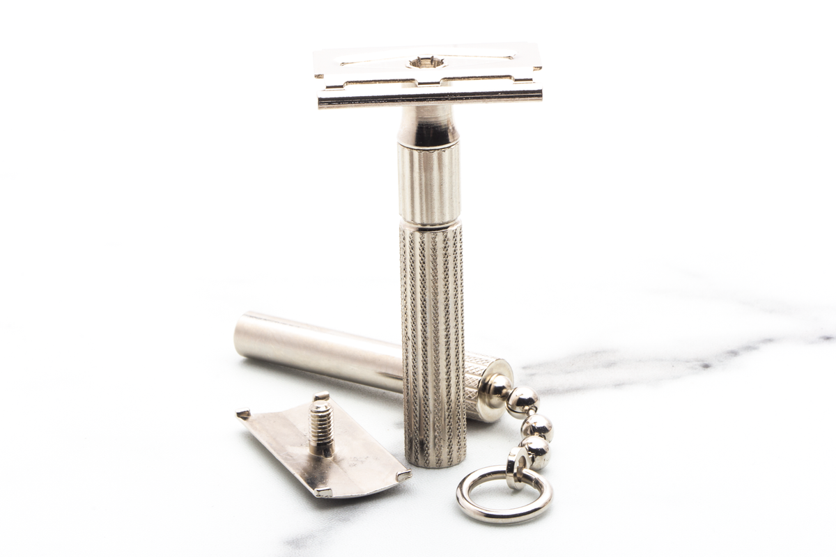 1960's Gillette Psycho Tech Double Edge Safety Razor with Reproduction Key