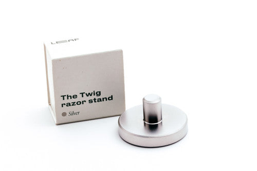 The Twig Razor Stand LEAF | Silver