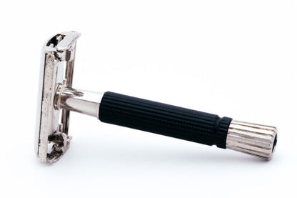 1973 Gillette Black Handle Super Speed DE Safety Razor