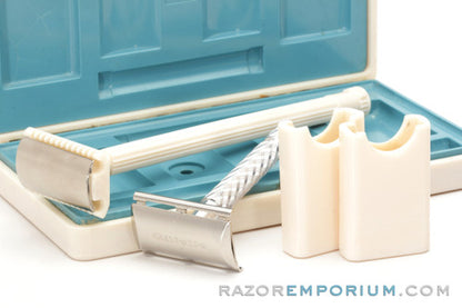 1977 GBS & Gillette Tech Long Handle DE Safety Razors Set | Made in England