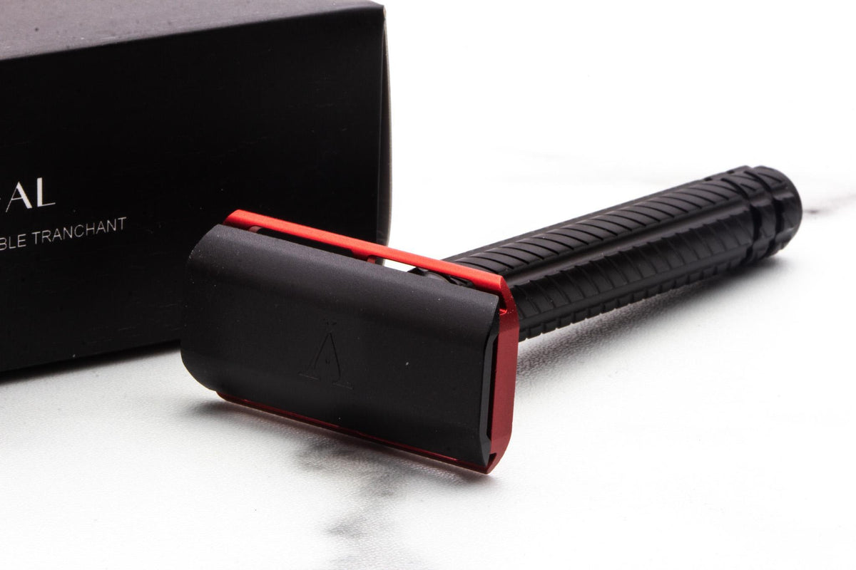 Expensive Razor Blood Ayslworth Razor | APEX-AL Double Edge Safety Razor - Jet Black Blood R ...