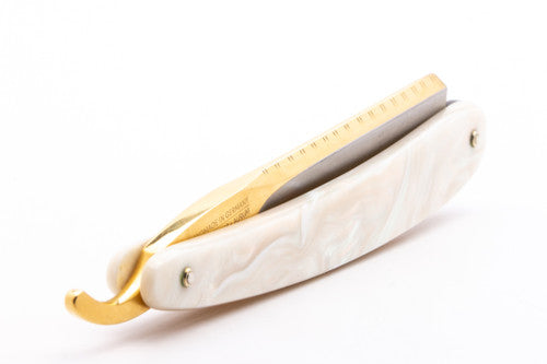 6/8" Dovo "2 Bismarck" Pearl Full Hollow Straight Razor-Shave Ready | Used