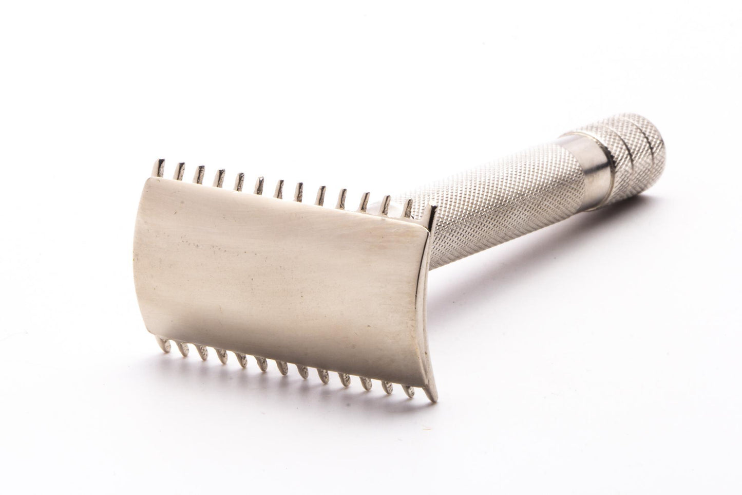 1907 Gillette Single Ring Old Type Double Edge Safety Razor | Factory Nickel Revamp