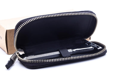 Supply | The Leather Travel Case - Midnight Black