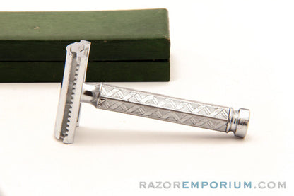 1950's Apollo 3 Piece Aluminum DE Safety Razor-Made in Germany