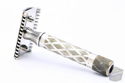 Gillette 1922 Silver New Improved Combination Travel Set | Black Leather Case