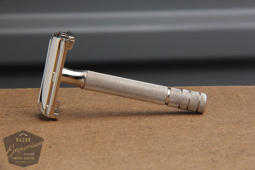 Gillette 1950's Notched Super Speed Safety Razor * Nickel REVAMPED