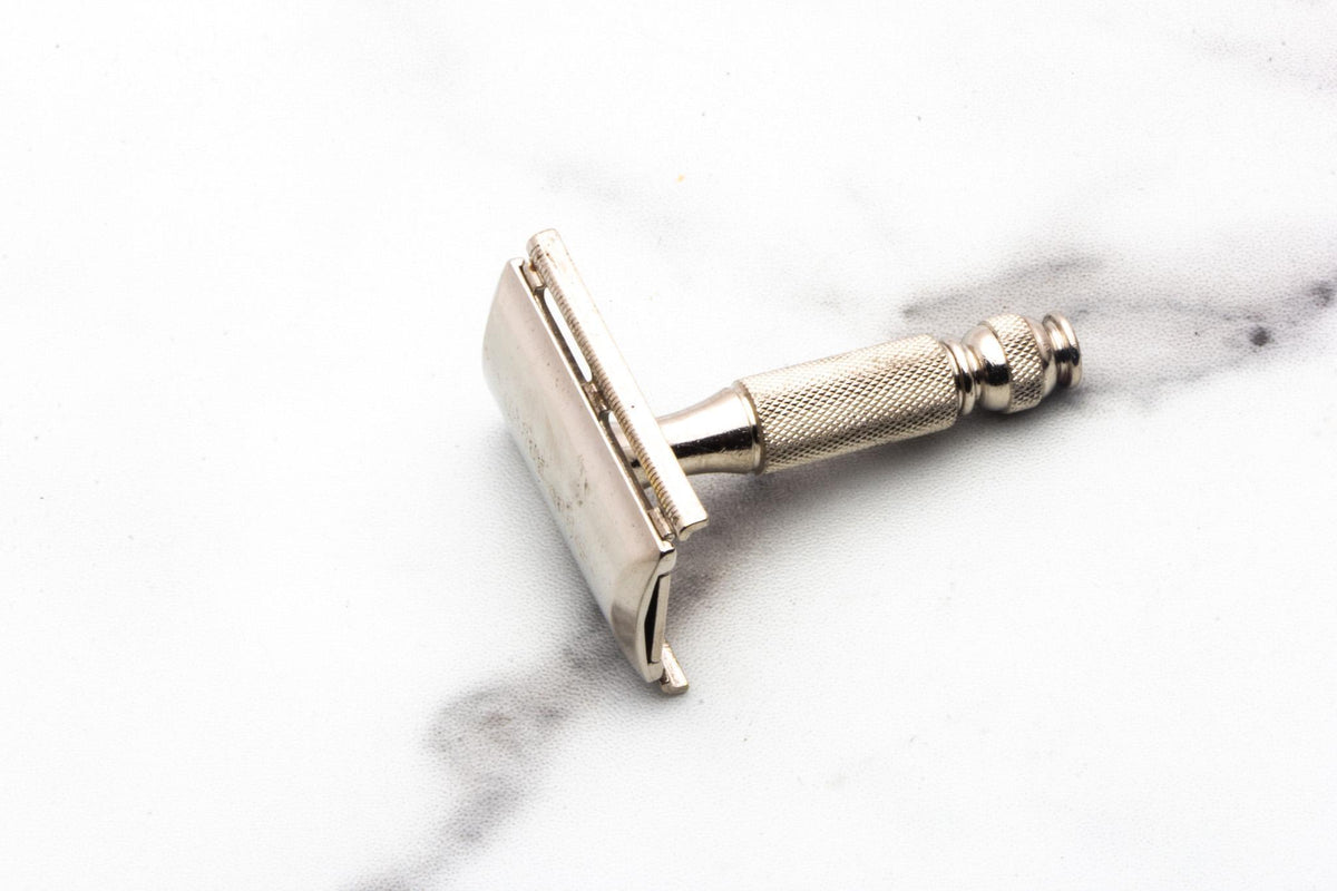 1964 J4 Gillette Ball End Tech Travel Safety Razor | Original Conditon
