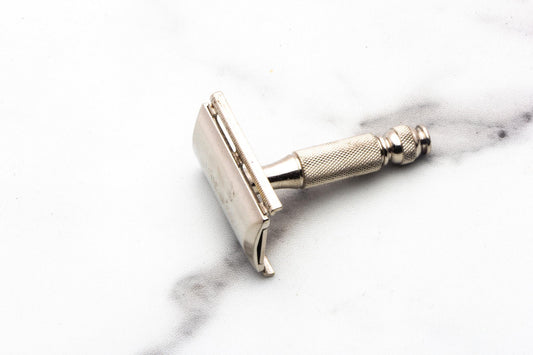 1964 J4 Gillette Ball End Tech Travel Safety Razor | Original Conditon