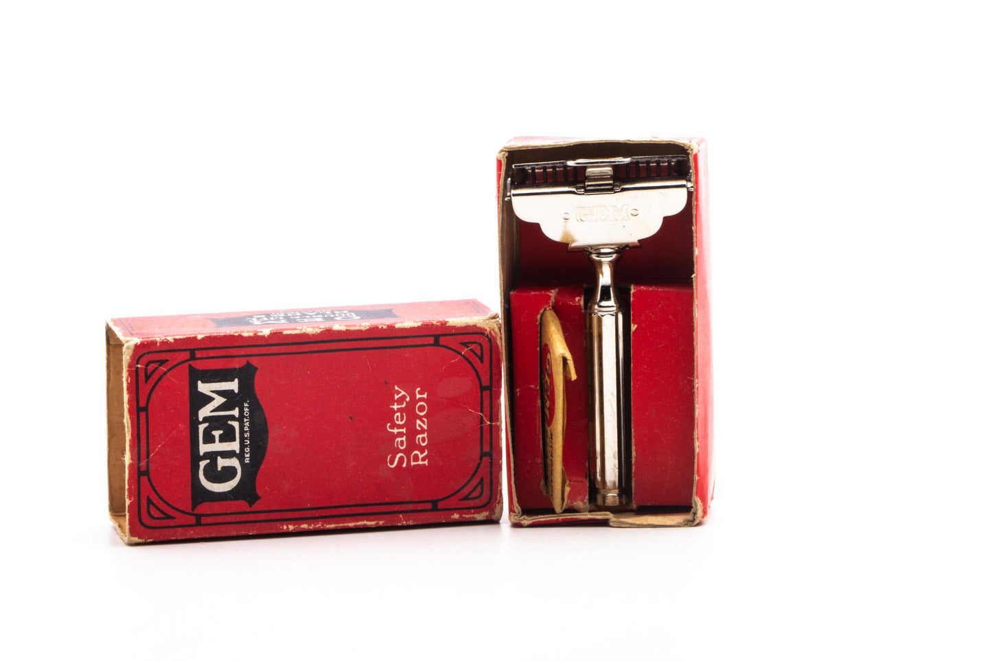 1912 Gem Single Edge Safety Razor Set | Original Condition