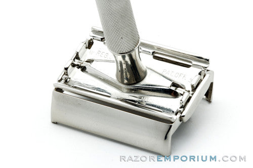1951 Gillette Super Speed Safety DE Razor W3 | Factory Nickel Revamp