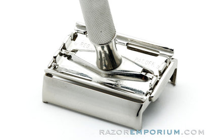 1951 Gillette Super Speed Safety DE Razor W3 | Factory Nickel Revamp
