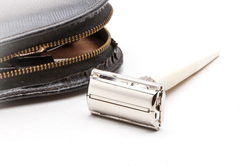 1967 Gillette Slim Twist Travel Kit with Mirror | Made In England