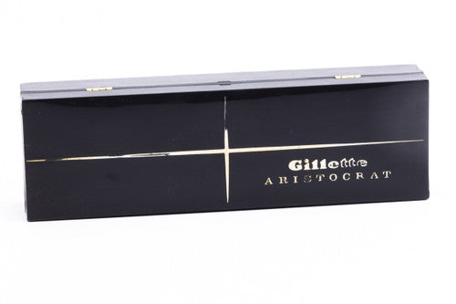 1960's Gillette Slim Adjustable Aristocrat Original Black Case