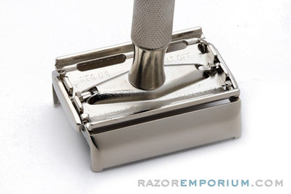 1953 Gillette Super Speed DE Safety Razor | Factory Nickel Revamp