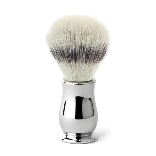 Edwin Jagger Chatsworth Chrome Shaving Brush (Synthetic Silver Tip)