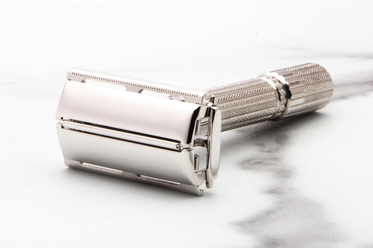 1960 F4 Gillette Rhodium Fatboy Adjustable Double Edge Safety Razor  | Original Condition