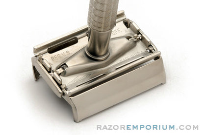 1955 Gillette Regular Flare Tip DE Super Speed | Nickel Revamp